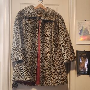 Vintage Compagnie Internationale Express Faux Fur Coat